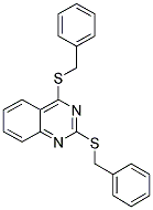 2,4-BIS(BENZYLTHIO)QUINAZOLINE Struktur