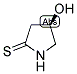 (R)-4-HYDROXY-2-PYRROLIDINETHIONE Struktur