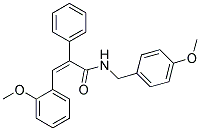 (Z)-N-(4-METHOXYBENZYL)-3-(2-METHOXYPHENYL)-2-PHENYL-2-PROPENAMIDE Struktur