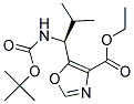 ETHYL 5-(L-N-BOC-VAL)-1,3-OXAZOLE-4-CARBOXYLATE Struktur