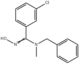 N-BENZYL-3-CHLORO-N'-HYDROXY-N-METHYLBENZENECARBOXIMIDAMIDE Struktur