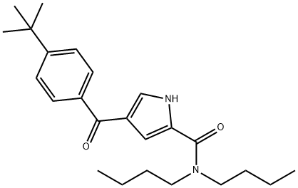 N,N-DIBUTYL-4-[4-(TERT-BUTYL)BENZOYL]-1H-PYRROLE-2-CARBOXAMIDE Struktur