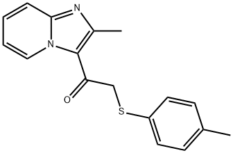 1-(2-METHYLIMIDAZO[1,2-A]PYRIDIN-3-YL)-2-[(4-METHYLPHENYL)SULFANYL]-1-ETHANONE Struktur