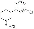 3-(3-CHLOROPHENYL) PIPERIDINE HYDROCHLORIDE Struktur