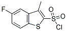 5-FLUORO-3-METHYLBENZO[B]THIOPHENE-2-SULFONYL CHLORIDE Struktur