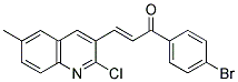 1-(4-BROMOPHENYL)-3-(2-CHLORO-6-METHYL-3-QUINOLINYL)-2-PROPEN-1-ONE Struktur