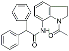 N-(1-ACETYL-2,3-DIHYDRO-1H-INDOL-7-YL)-2,2-DIPHENYLACETAMIDE Struktur