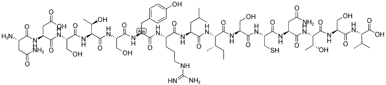 H-ASN-ASP-SER-THR-SER-TYR-ARG-LEU-ILE-SER-CYS-ASN-THR-SER-VAL-OH Struktur