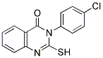 3-(4-CHLORO-PHENYL)-2-MERCAPTO-3H-QUINAZOLIN-4-ONE Struktur