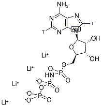 5'-ADENYLYL-IMIDODIPHOSPHATE, TETRALITHIUM SALT, [2,8-3H]- Struktur