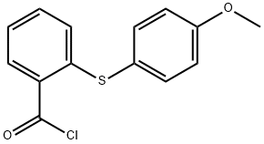 2-[(4-METHOXYPHENYL)SULFANYL]BENZOYL CHLORIDE Struktur