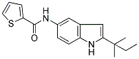 N-[2-(1,1-DIMETHYLPROPYL)-1H-INDOL-5-YL]THIOPHENE-2-CARBOXAMIDE Struktur