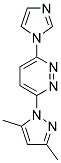 3-(3,5-DIMETHYL-1H-PYRAZOL-1-YL)-6-(1H-IMIDAZOL-1-YL)PYRIDAZINE Struktur