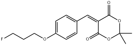 5-([4-(3-FLUOROPROPOXY)PHENYL]METHYLENE)-2,2-DIMETHYL-1,3-DIOXANE-4,6-DIONE Struktur