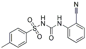 1-(2-NITRILOPHENYL)-3-((4-METHYLPHENYL)SULFONYL)UREA Struktur