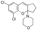 4-(5,7-DICHLORO-2,3-DIHYDROCYCLOPENTA[B]CHROMEN-3A(1H)-YL)MORPHOLINE Struktur