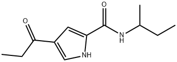 N-(SEC-BUTYL)-4-PROPIONYL-1H-PYRROLE-2-CARBOXAMIDE Struktur