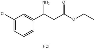 ETHYL 3-AMINO-3-(3-CHLOROPHENYL)PROPANOATE HYDROCHLORIDE Struktur