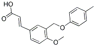 3-(4-METHOXY-3-P-TOLYLOXYMETHYL-PHENYL)-ACRYLIC ACID Struktur