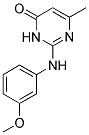 2-(3-METHOXY-PHENYLAMINO)-6-METHYL-3H-PYRIMIDIN-4-ONE Structure