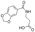 3-[(1,3-BENZODIOXOL-5-YLCARBONYL)AMINO]PROPANOIC ACID Struktur