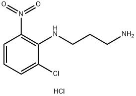 N-(2-CHLORO-6-NITROPHENYL)PROPANE-1,3-DIAMINE HYDROCHLORIDE Struktur