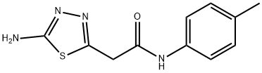 2-(5-AMINO-1,3,4-THIADIAZOL-2-YL)-N-(4-METHYLPHENYL)ACETAMIDE Struktur