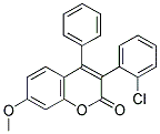 3(2'-CHLOROPHENYL)-7-METHOXY-4-PHENYLCOUMARIN Struktur