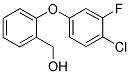 [2-(4-CHLORO-3-FLUOROPHENOXY)PHENYL]METHANOL Struktur