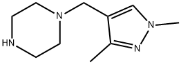 1-(1,3-DIMETHYL-1 H-PYRAZOL-4-YLMETHYL)-PIPERAZINE Struktur