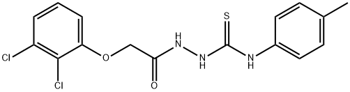 4-(4-METHYLPHENYL)-1-((2-(2,3-DICHLOROPHENOXY)PHENOXY)ACETYL)THIOSEMICARBAZIDE Struktur