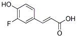 3-FLUORO-4-HYDROXYCINNAMIC ACID Struktur