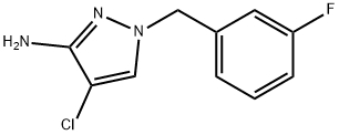 4-CHLORO-1-(3-FLUORO-BENZYL)-1H-PYRAZOL-3-YLAMINE Struktur