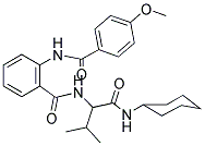 N-(1-(CYCLOHEXYLAMINO)-3-METHYL-1-OXOBUTAN-2-YL)-2-(4-METHOXYBENZAMIDO)BENZAMIDE Struktur