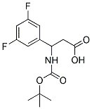 3-TERT-BUTOXYCARBONYLAMINO-3-(3,5-DIFLUORO-PHENYL)-PROPIONIC ACID Struktur