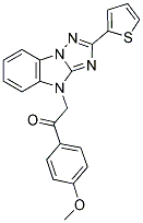 1-(4-METHOXYPHENYL)-2-(2-THIEN-2-YL-4H-[1,2,4]TRIAZOLO[1,5-A]BENZIMIDAZOL-4-YL)ETHANONE Struktur