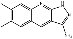 6,7-DIMETHYL-1H-PYRAZOLO[3,4-B]QUINOLIN-3-YLAMINE Struktur