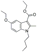 ETHYL 1-BUTYL-5-ETHOXY-2-METHYL-1H-INDOLE-3-CARBOXYLATE Struktur