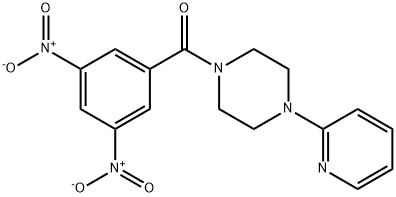 3,5-DINITROPHENYL 4-(2-PYRIDYL)PIPERAZINYL KETONE Struktur