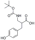 2-(TERT-BUTOXYCARBONYLAMINO-METHYL)-3-(4-HYDROXY-PHENYL)-PROPIONIC ACID Struktur