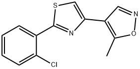 4-[2-(2-CHLOROPHENYL)-1,3-THIAZOL-4-YL]-5-METHYLISOXAZOLE Struktur