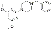 2-[4-BENZYLPIPERAZIN-1-YL]-4,6-DIMETHOXYPYRIMIDINE Struktur