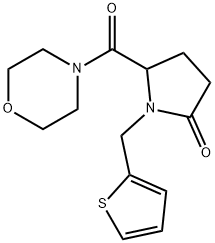 5-(MORPHOLINOCARBONYL)-1-(2-THIENYLMETHYL)-2-PYRROLIDINONE Struktur