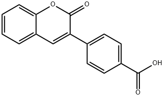 4-(2-OXO-2H-CHROMEN-3-YL)-BENZOIC ACID Struktur