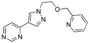 4-[1-(2-(PYRIDIN-2-YLMETHOXY)ETHYL)-(1H)-PYRAZOL-4-YL]PYRIMIDINE Struktur