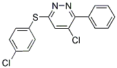 4-CHLORO-6-[(4-CHLOROPHENYL)SULFANYL]-3-PHENYLPYRIDAZINE Struktur