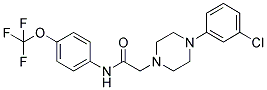 2-[4-(3-CHLOROPHENYL)PIPERAZINO]-N-[4-(TRIFLUOROMETHOXY)PHENYL]ACETAMIDE Struktur