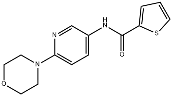 N-(6-MORPHOLINO-3-PYRIDINYL)-2-THIOPHENECARBOXAMIDE Struktur