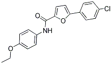 5-(4-CHLOROPHENYL)-N-(4-ETHOXYPHENYL)-2-FURAMIDE Struktur