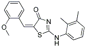 (5E)-2-[(2,3-DIMETHYLPHENYL)AMINO]-5-(2-METHOXYBENZYLIDENE)-1,3-THIAZOL-4(5H)-ONE Struktur